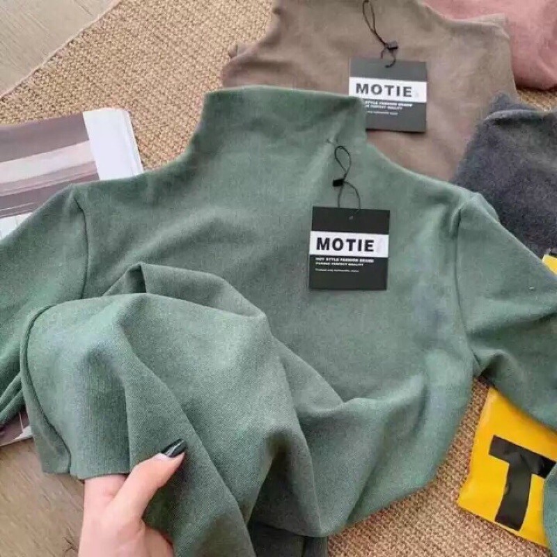 ÁO GIỮ NHIỆT NỮ MOTIE TÚI VÀNG