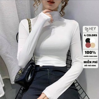 Áo giữ nhiệt nữ cao cổ 93HEY áo giữ nhiệt hàng đẹp không xù AGN01