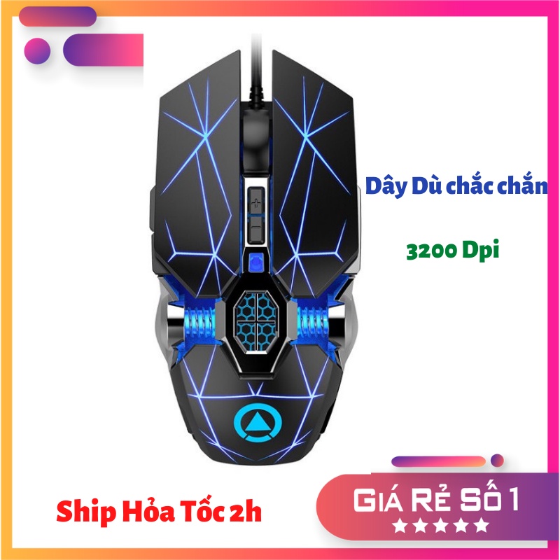 Chuột Game Có Dây Chính Hãng Yindiao G3 Có Led 7 Màu Thiết Kế Chuẩn Gaming