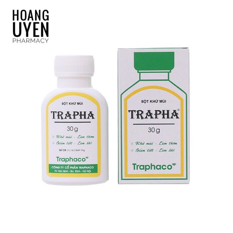 Bột khử mùi Trapha - Hộp 30gr