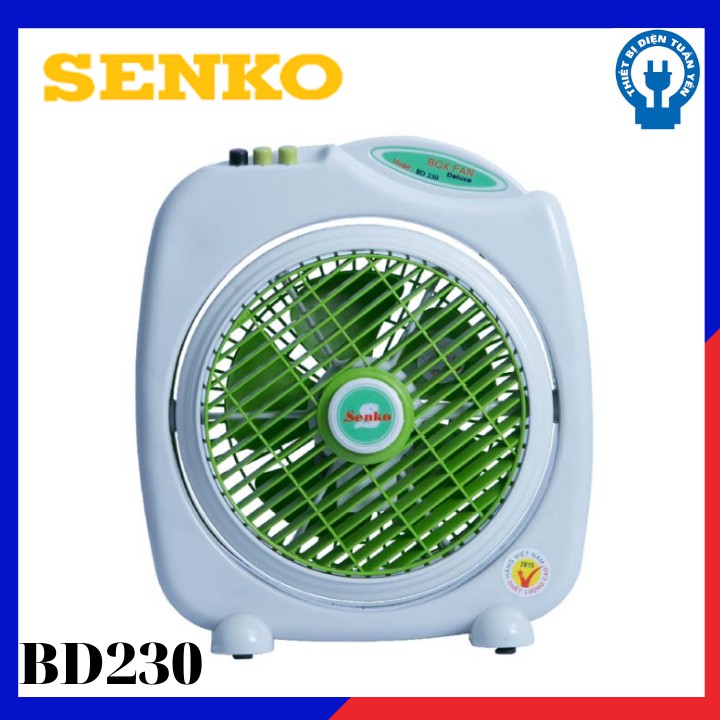 Quạt bàn đảo/quạt hộp 2 tấc Senko BD230 - Hàng chính hãng-Bảo Hành 12 tháng