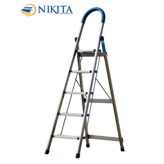 Thang nhôm ghế bậc lớn nikita 5 bậc nkt-dl05