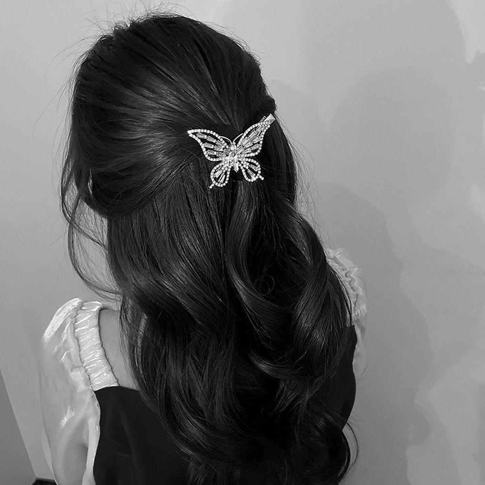 TWINKLE Kẹp Tóc Mỏ Vịt Họa Tiết Hình Học Rỗng Kiểu Vintage Dễ Thương Cho Bạn Gái