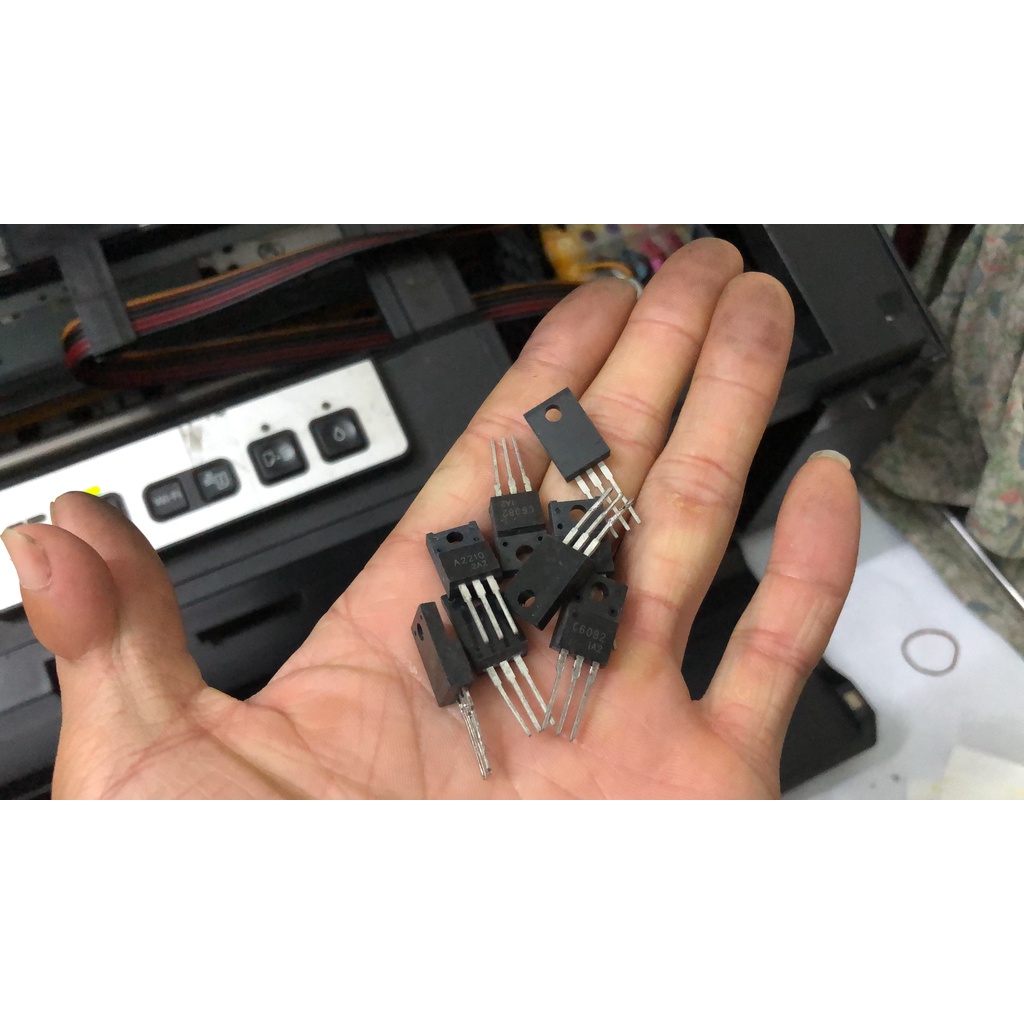 1 Cặp Sò nhiệt A2210 C6082 Transistor main máy in Epson 1390 T1100 L1300 L1800
