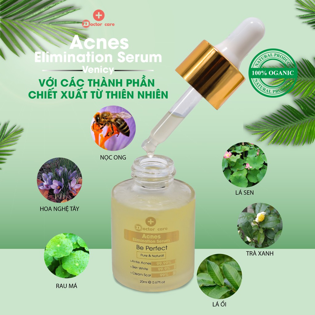 Serum DOCTOR CARE TRI MUN cấp tốc 7 ngay sạch mụn TRANG DA LIEN SEO GIAM THAM