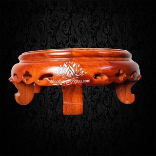 Kỷ Tròn cao 9cm-Đế Gỗ đặt Bát Hương,Tượng,Chậu Cảnh gỗ Hương Tự Nhiên
