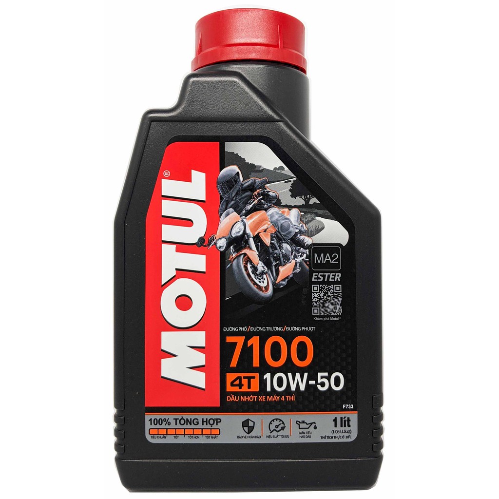 DẦU NHỚT XE CÔN TAY MOTUL 7100 10W-50 1000ML-1L (NEW 2021)