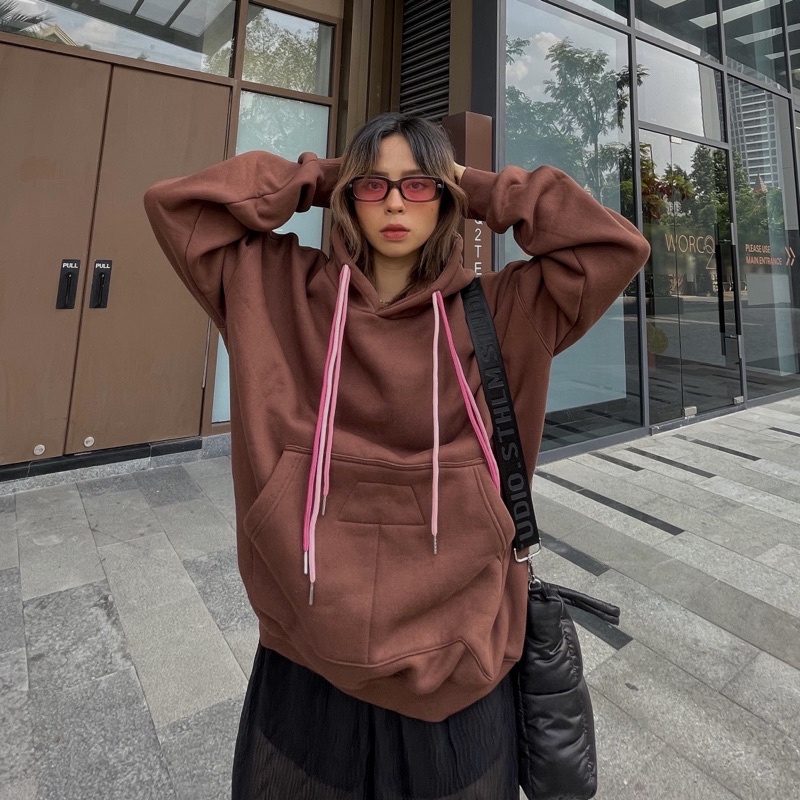 ÁO HOODIE NÂU FORM TO AZIER