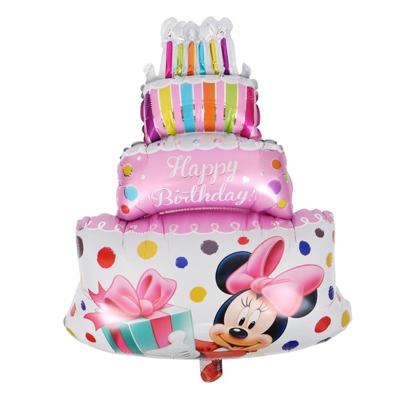Bong Bóng Lá Nhôm Hình Chuột Disney Trang Trí Tiệc Sinh Nhật Bé Gái