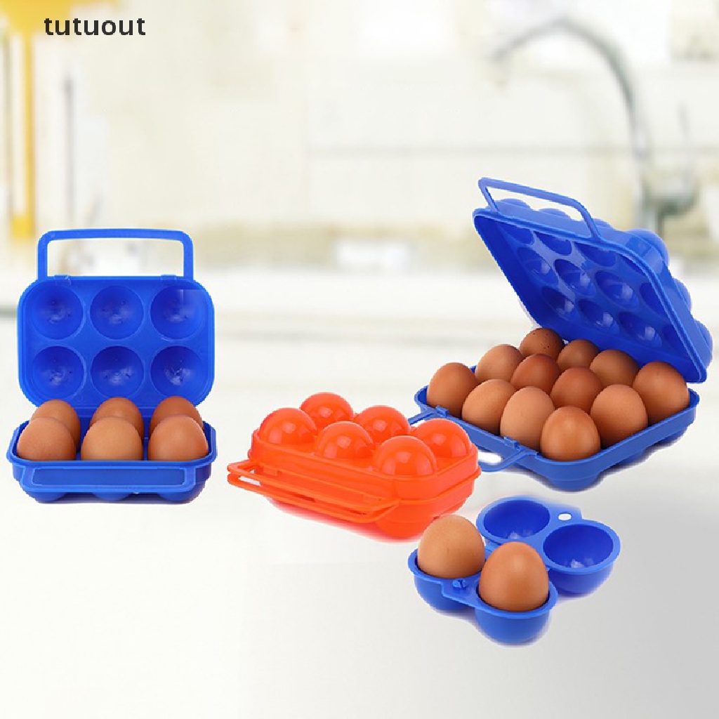 Hộp Đựng Trứng Bằng Nhựa Tiện Dụng Mang Theo Du Lịch Cắm Trại