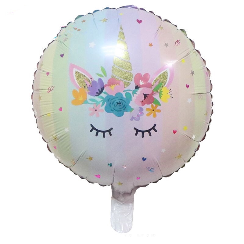 Bong bóng trang trí tiệc sinh nhật hình ngựa pony/ kỳ lân đáng yêu 18inch