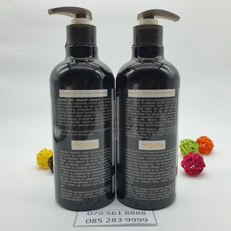 Hàng Chuẩn Công Ty [💥hàng chính hãng ] Cặp Dầu Gội Dầu Xả Argana Chống Gầu 500ml x2 | BigBuy360 - bigbuy360.vn