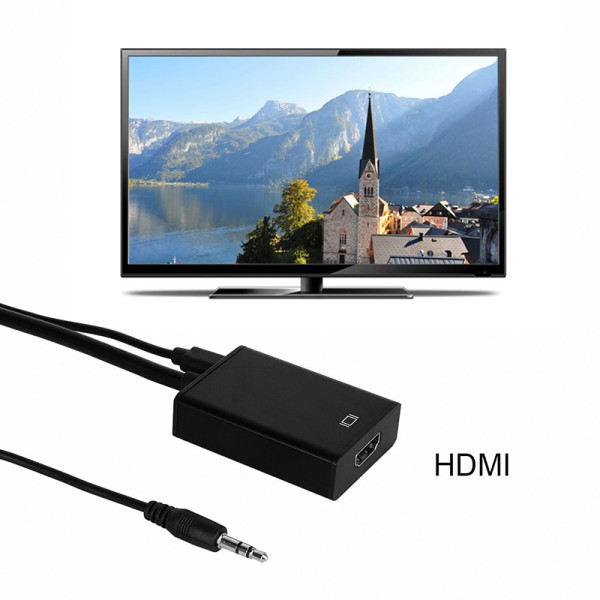 Cáp chuyển đổi VGA sang HDMI 1080P HD + Audio TV AV HDTV Video