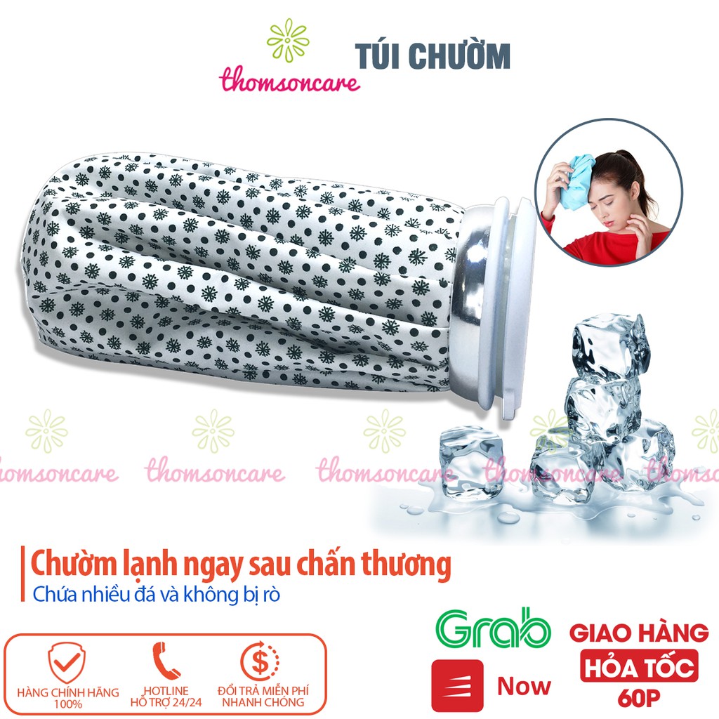 Túi chườm nóng lạnh, chườm đá, giảm đau chấn thương, làm mát, hình tròn mini, dùng y tế, bong gân, bầm tím