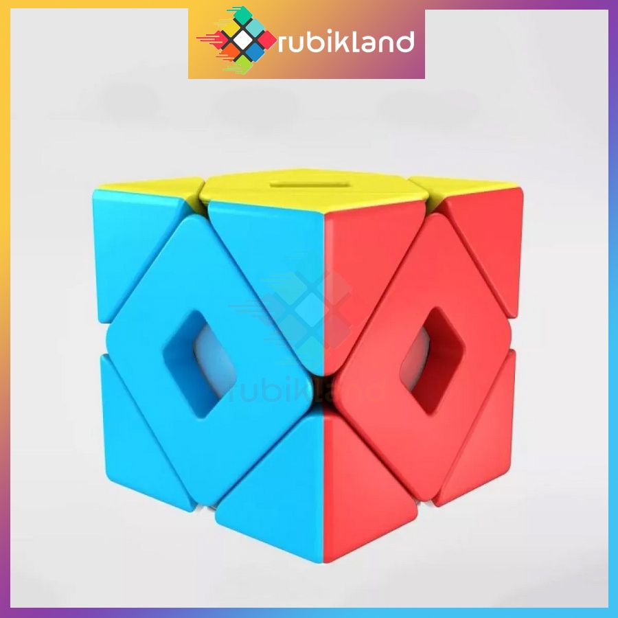 Rubik Biến Thể Moyu MeiLong Double Skewb Stickerless MFJS Rubic Biến Thể Skewb Đồ Chơi Trí Tuệ Trẻ Em