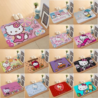 Thảm lót cửa chùi chân chống trượt hình Hello Kitty dễ thương
