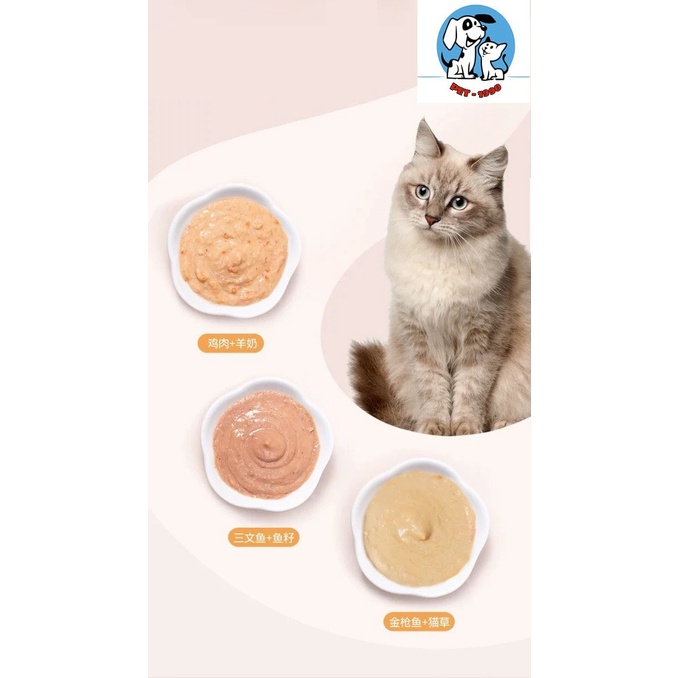 Thanh Súp Thưởng Pate Pet Snacks 15gr Thức Ăn Vị Cá Tuyết Dinh Dưỡng Cho Chó Mèo