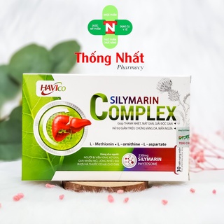 Viên uống bổ gan tăng cường chức năng gan USAPHA Silymarin B Complex Extra hộp 30 viên