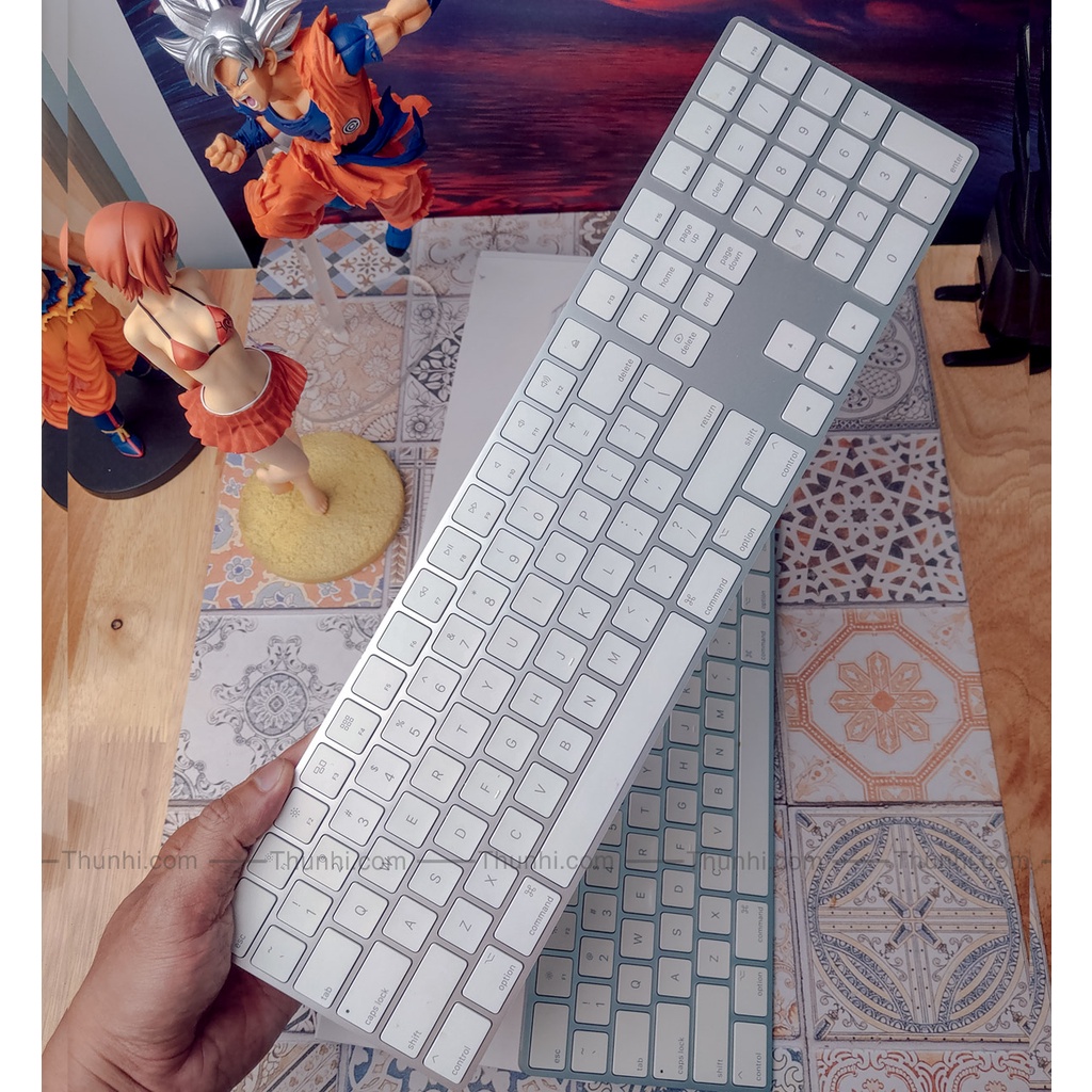 Bàn phím không dây tương thích với laptop apple macbook, imac full phím số