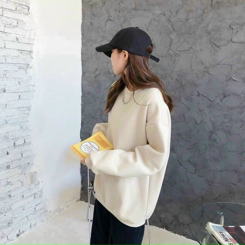 Áo Sweater trơn nhiều màu freesize chất da cá dày mịn dẹp