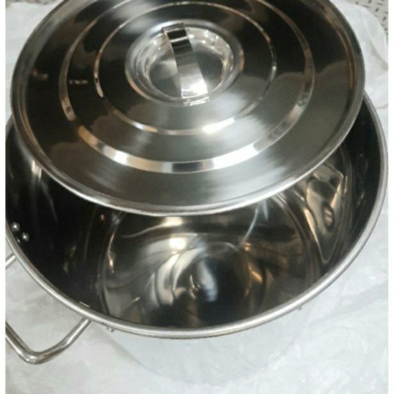 Nồi inox 45, 50 lít Vietcook đáy từ Size 40  nồi nấu bánh trưng ,hầm xương, nồi luộc gà, nồi phở, nồi quân dụng