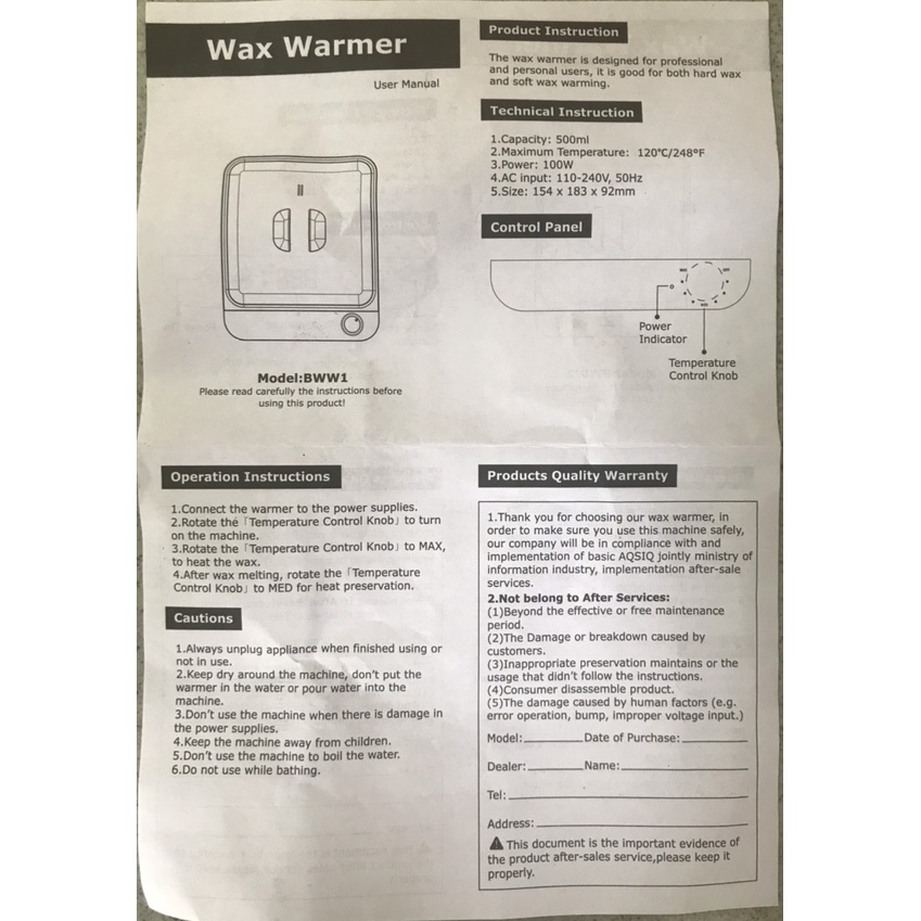 Nồi nấu sáp wax lông chống dính cao cấp - màu ngẫu nhiên