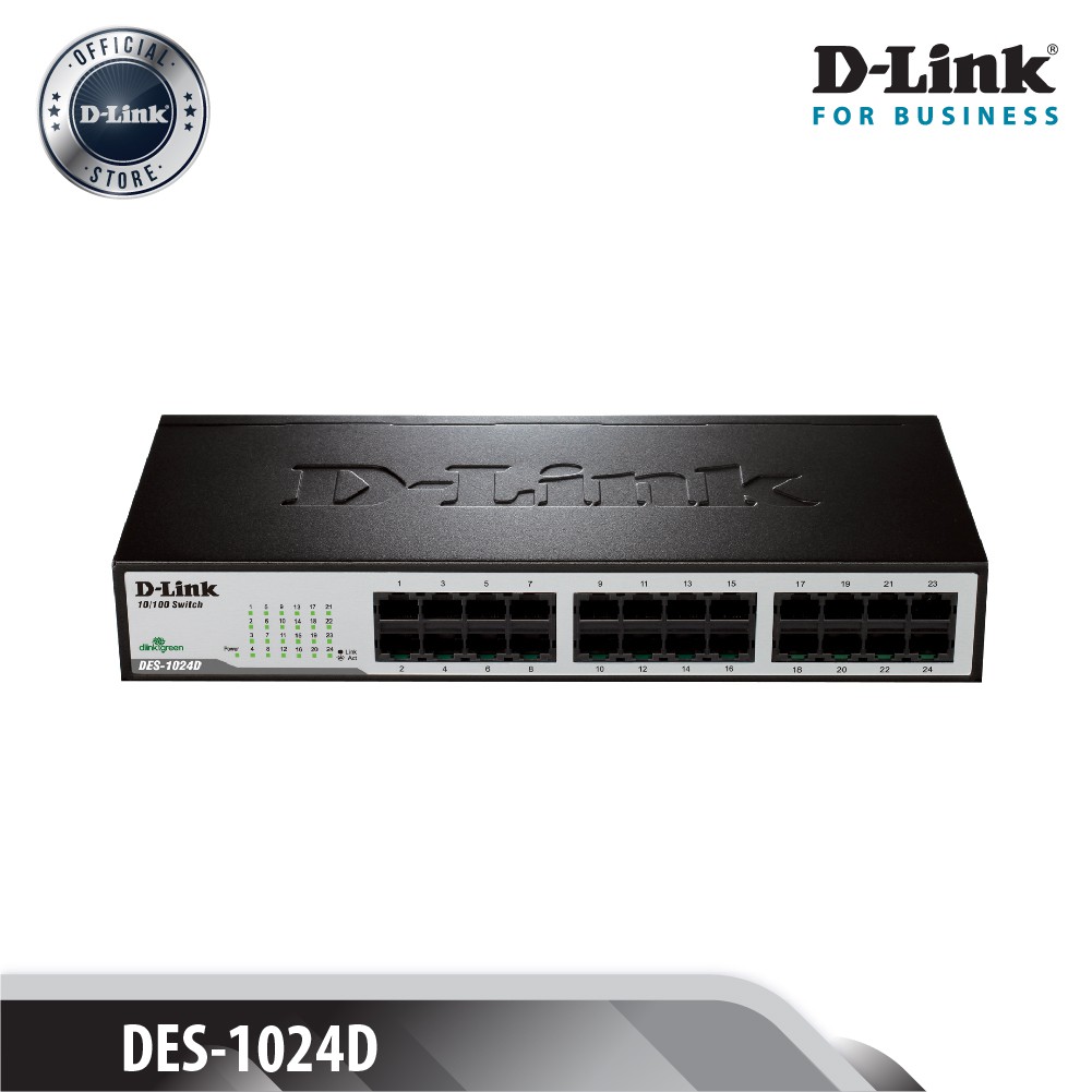 D-LINK DES-1024D - Bộ chia cổng mạng 24 Port 10/100