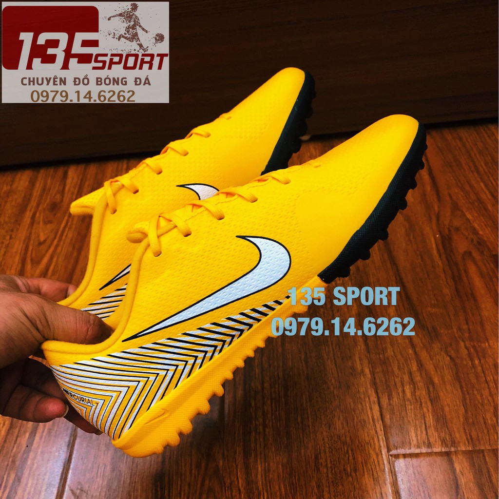 Giày đá bóng Vapor Neymar Vàng TF(Tặng Túi rút và Khâu đế)