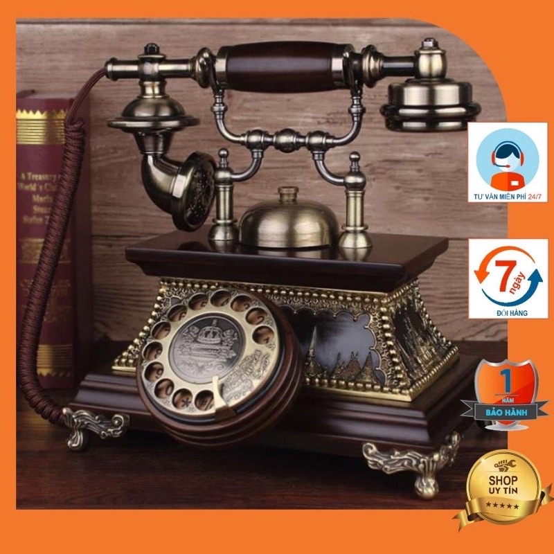 Điện Thoại Để Bàn Tân Cổ Điển Nắp Sim