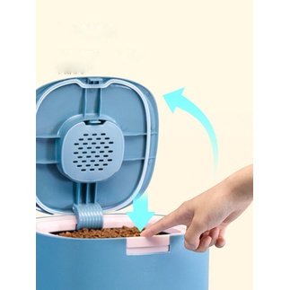 [Tặng Thìa] Thùng Đựng Hạt Chống Ẩm Kháng Khuẩn Chó Mèo 5KG