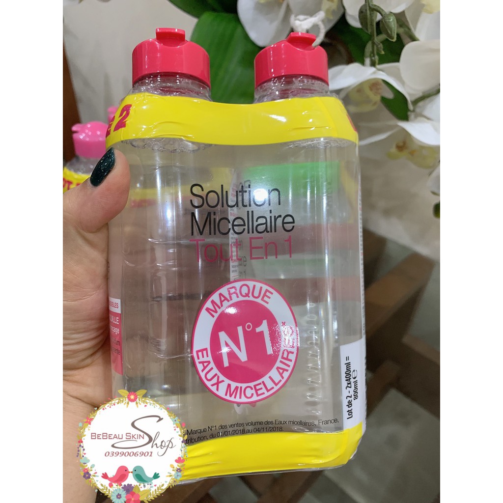 (Chuẩn Pháp ) Nước Tẩy Trang Garnier Skin Active 400ml Pháp