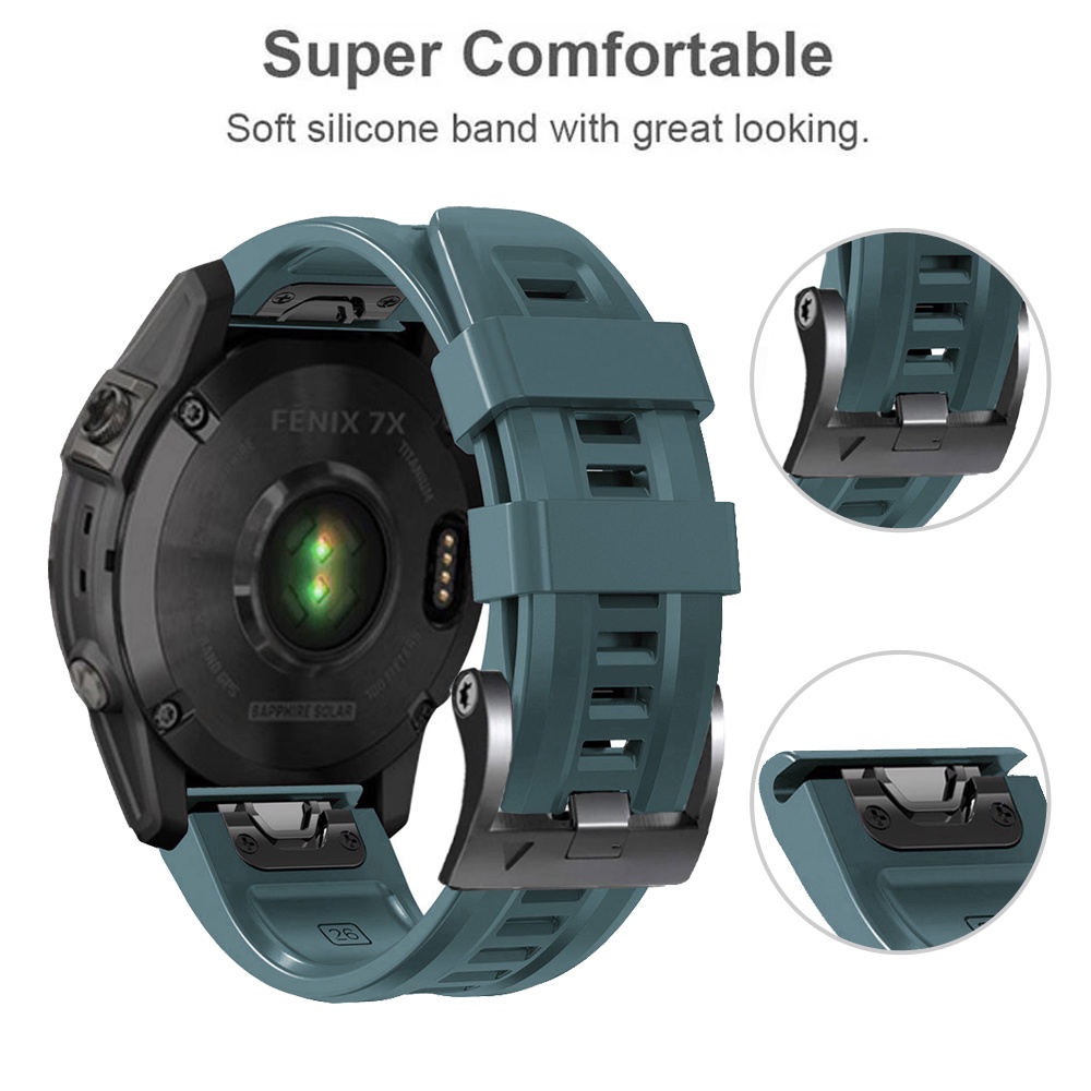 Dây Đeo Thay Thế 22mm 26mm Chất Lượng Cao Cho garmin fenix 7 7x 6 6x pro 5 5x plus 3 3hr 2 marq gen2 epix pro 47mm 51mm