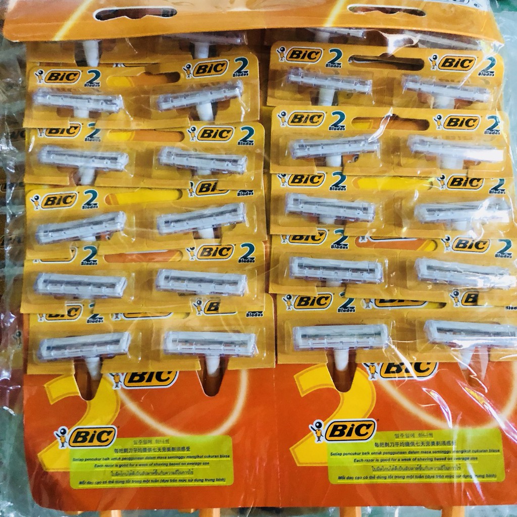 Vĩ dao cạo râu bic 2 lưỡi