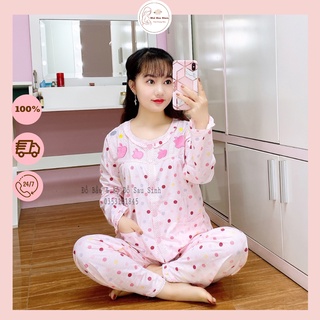 Bộ sau sinh cho mẹ dài tay,bộ đồ sau sinh cho con bú