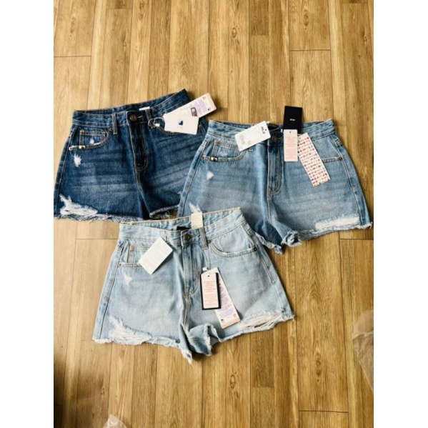 Quần short jean nữ