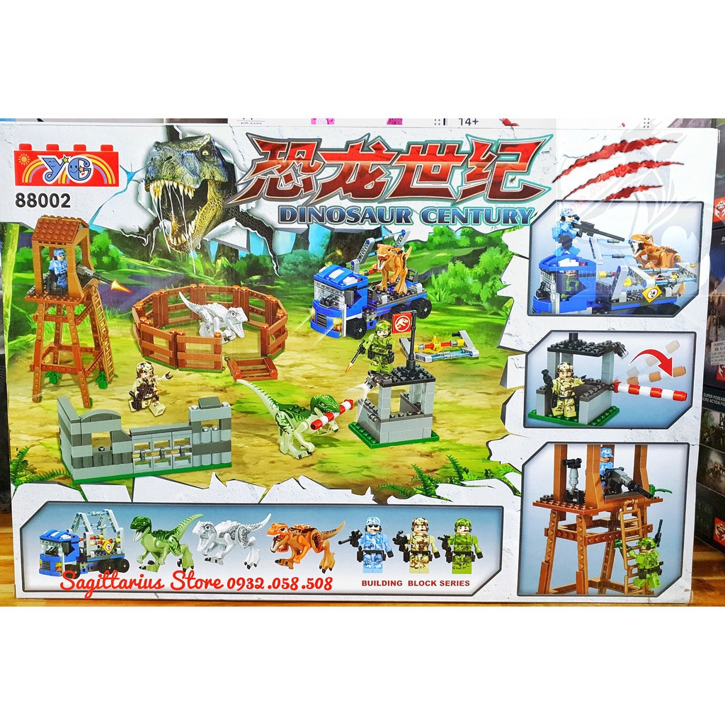 Lego YE88002 Lắp Ráp Công Viên Khủng Long - Dinosaur Century -Hàng có sẵn