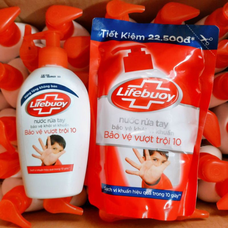 Nước Rửa Tay Diệt Khuẩn Lifebuoy Bảo Vệ Vượt Trội Túi (450g) | BigBuy360 - bigbuy360.vn