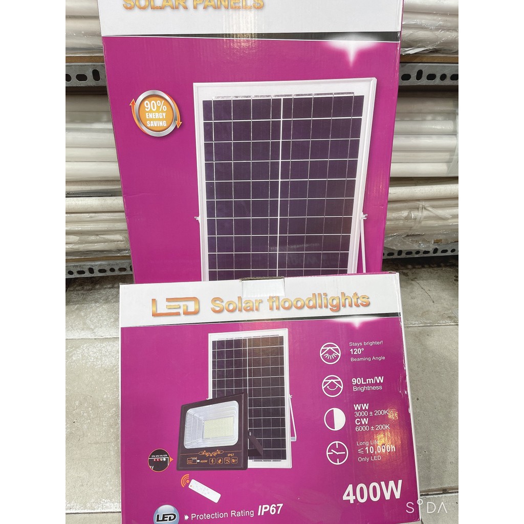 Đèn led pha năng lượng mặt trời 50W 100w 200w 300w 400W