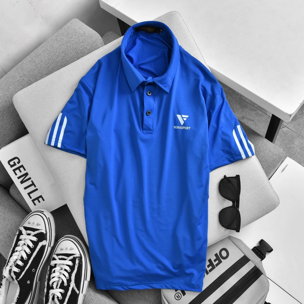 Áo polo thể thao chất thun lạnh, áo phông có cổ nam mặc mùa hè chất đẹp, thoải mái vận động, co giãn thấm hút mồ hôi