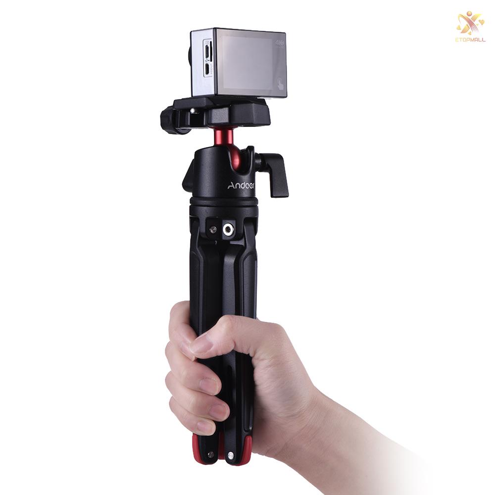 ET Andoer Mini Handheld Travel Tabletop Tripod Stand  with Ball Head for     DSLR Mirrorless Camcorder for  X 8 7 Plus 7s 6s for   Honor 9  Smartphone for  5