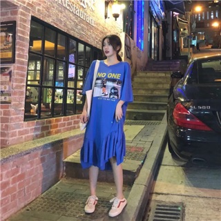 Đầm thun cotton Hàn Quốc