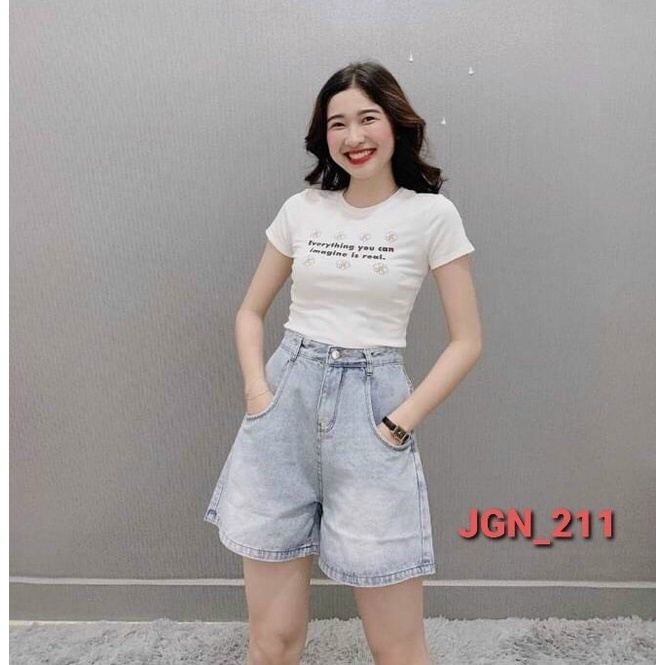 [ Kèm Ảnh Thật ] QUẦN SHORT JEAN NỮ LƯNG CAO ỐNG RỘNG KIỂU DỄ THƯƠNG, QUẦN NGỐ NỮ - XƯỞNG MAY TÚ LINH | BigBuy360 - bigbuy360.vn