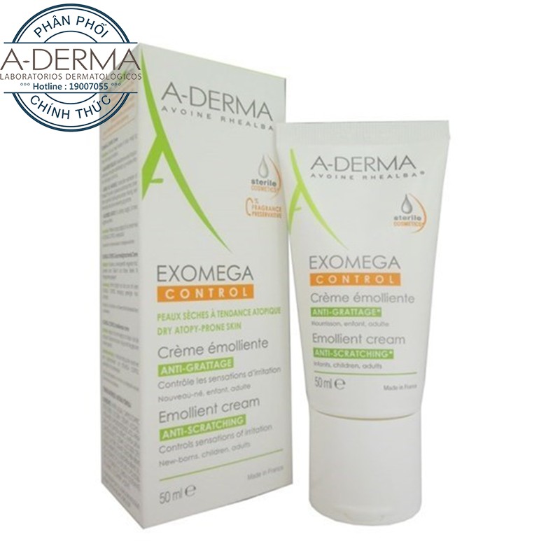 Kem dưỡng ẩm Aderma Exomega Control Emollient Cream