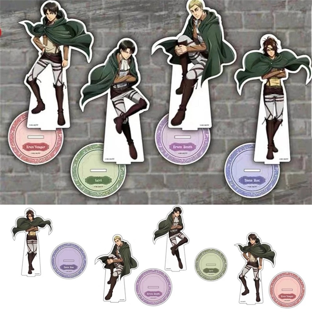 Mô hình nhân vật anime attack on titan bằng acrylic dễ thương dùng để trang trí