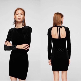 Đầm metalic thun nhung Mango(VNXK)