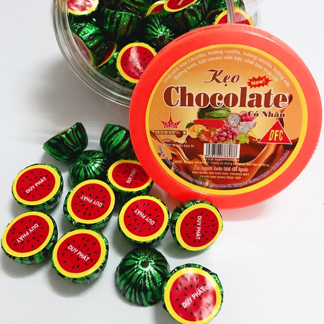 Socola Dưa hấu lọ 350gram ( có bán thùng /12 lọ giá tốt )