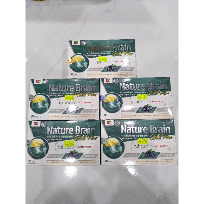 Hoạt huyết dưỡng não Nature Brain. Hộp 30 viên.