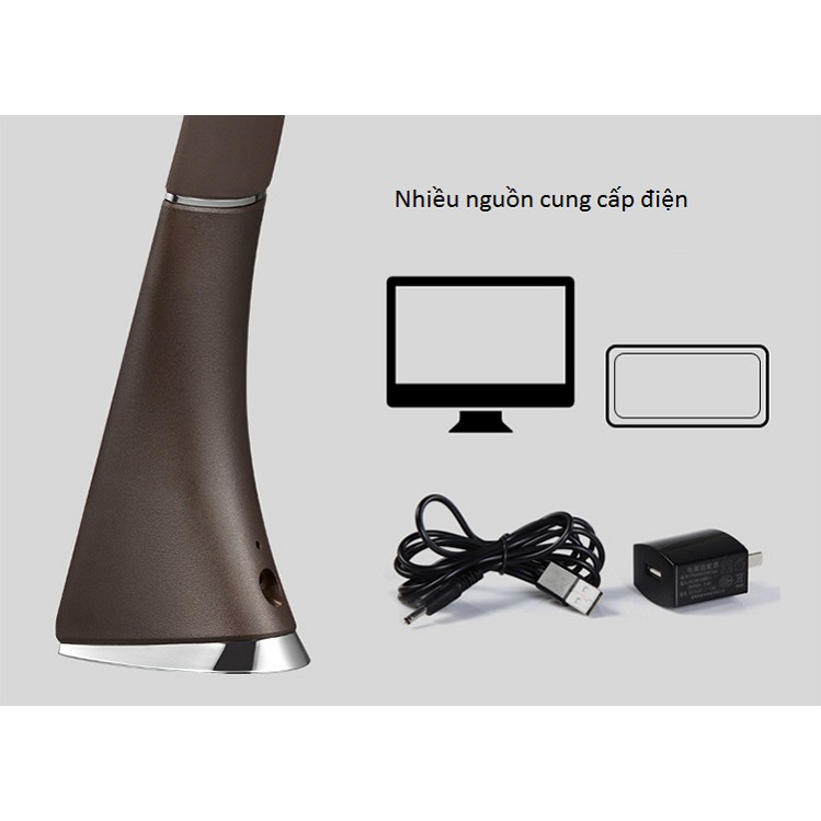 Đèn led để bàn kiêm đồng hồ điện tử _ Đèn để bàn U2