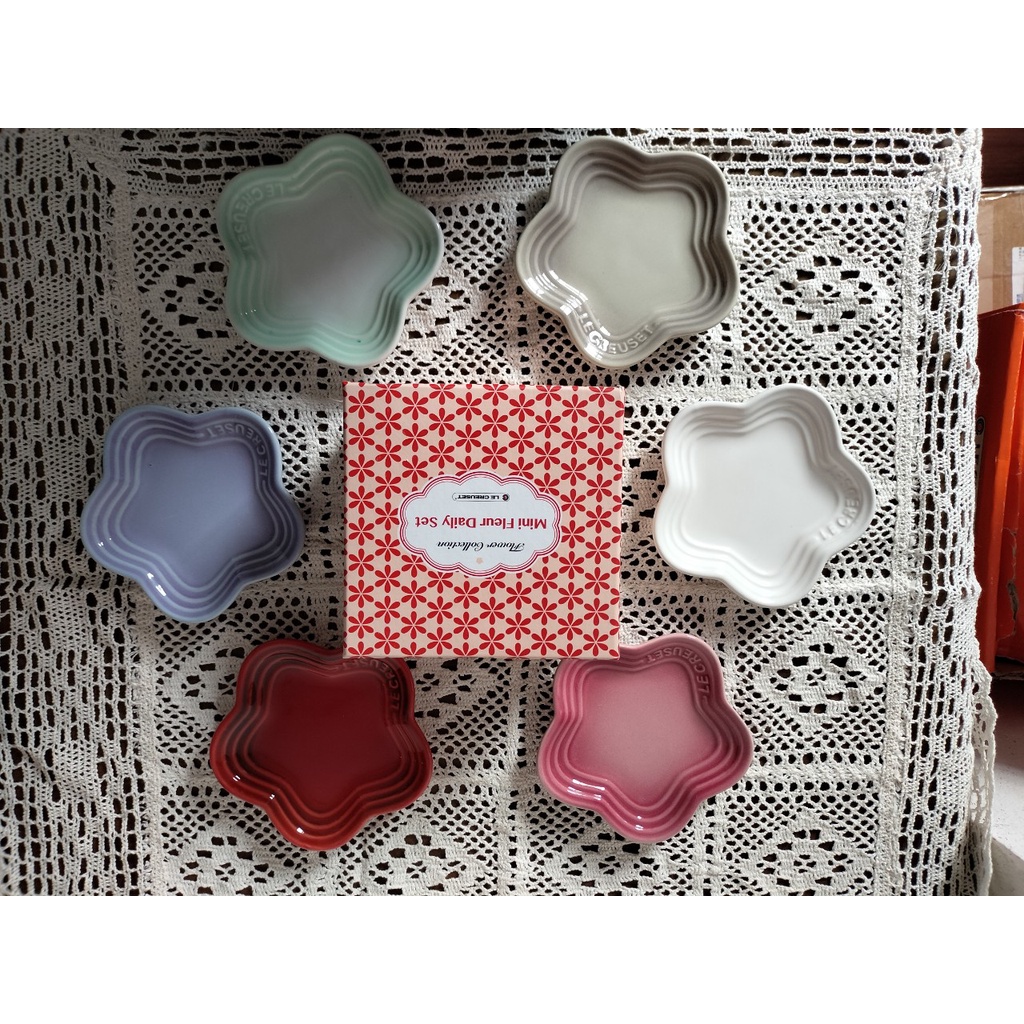 Bộ đĩa Le Creuset mini 11cm dùng trang trí decor nhà bếp bàn ăn, đựng khai vị, gia vị, hoa quả