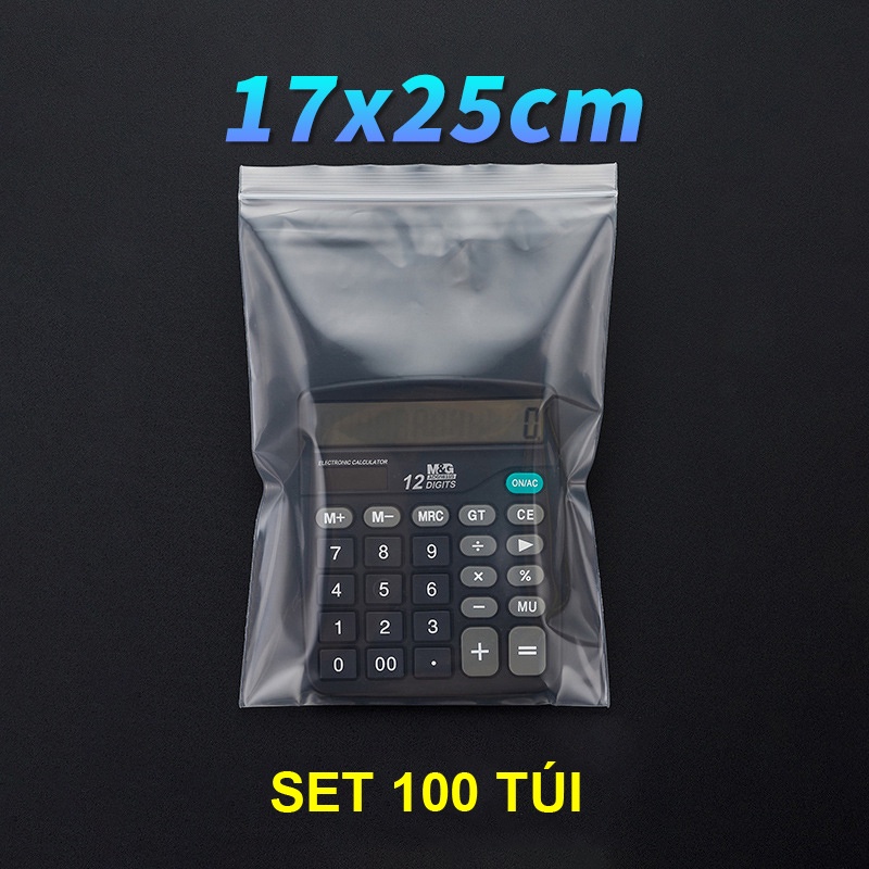 SET 100 Túi Zip Loại 1 Dầy Giá Rẻ - Chất Liệu PE An Toàn - Độ dày 6.5 zdem